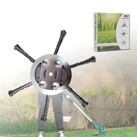 Tasmegol Universal 6 Steel Wire Grass Trimmer Head Weed Eater Replacement Cutter (2 Pcs)