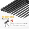 HARFINGTON 11pcs T6-T40 Security Torx Head Screwdriver Bit 1/4" Hex