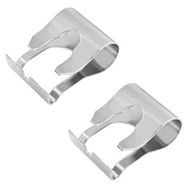 QKYS 2PCS Windscreen Wiper Linkage Clip, Windshield Wiper Linkage Motor Repair Clip Kit, Universal Silver Best Mindshield Repair Kit, Windshield Clamps for Cars Trucks SUVs, Car Accessories