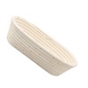 25cm Bread Proofing Basket Set Oval Natural Rattan Sourdough Proofing