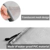8 Pcs Zip File Bags, Transparent Mesh Zip Pen Pouch,