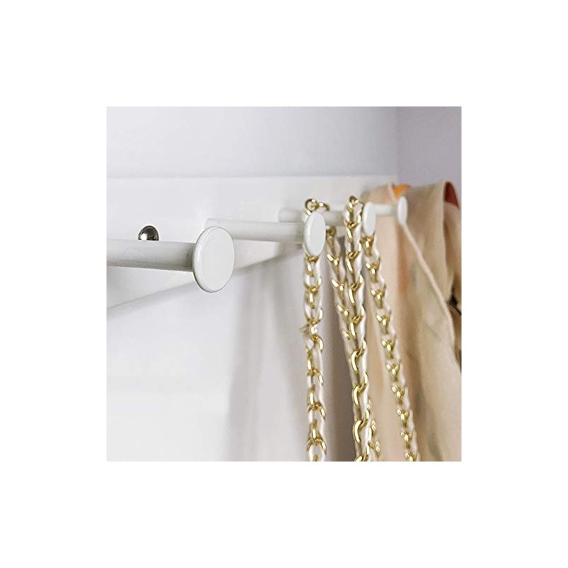 Kelendle Extendable Sliding Wardrobe Hook Rail with Hardware Pull Out