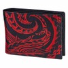 Hawaiian Shark Tattoo Flip ID Billfold Wallet for Men, Genuine