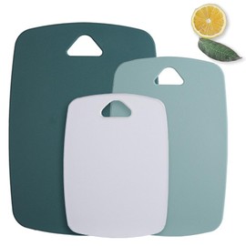 Juego de Tablas para Cortar de Plstico de 3 Piezas, Tablas para Picar Cocina, Tabla de Picar de Doble cara, Para CarneVerdurasFrutas con Asas...      