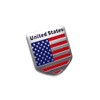 Generic Car Racing Sports US USA American Flag Shield Emblem