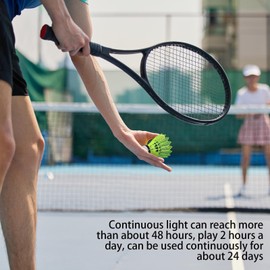 Shuttle Cocks - Light Up Shuttlecock,Wind-Proof Badminton Ball Set of 4 for Patting Practice for Backyard Gym School Park