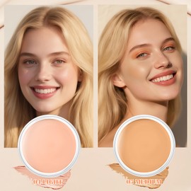 DAGEDA 2 Colors Tattoo Cover up Makeup, Long-Lasting Face Body Concealer, Invisible, Natural, Waterproof Tattoo Cover Makeup with Concealer Brush(04+05)