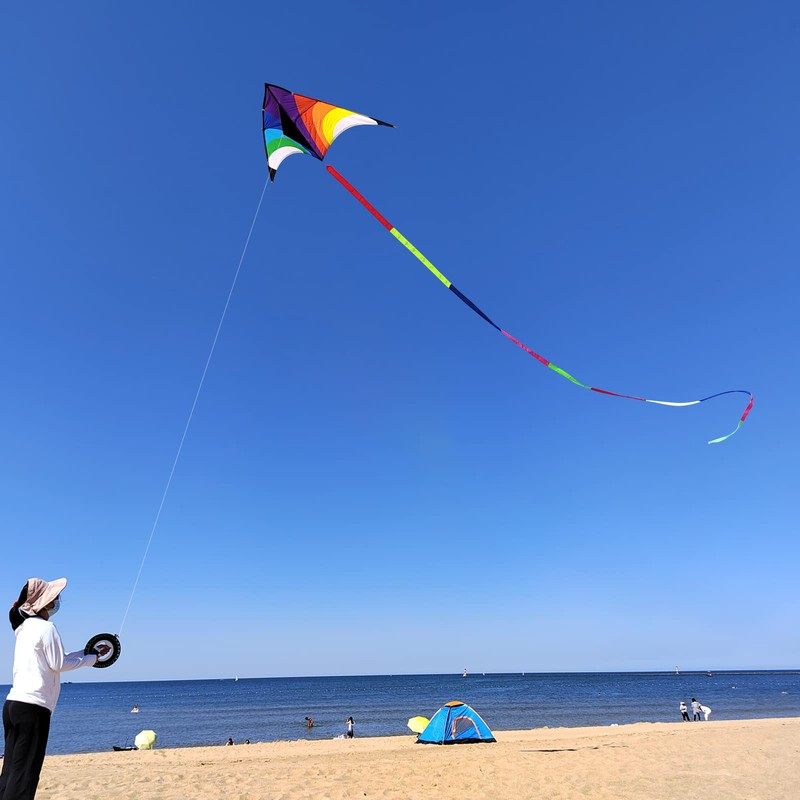 Simxkai Giant Kite for Beach, Large Kite with Super Long