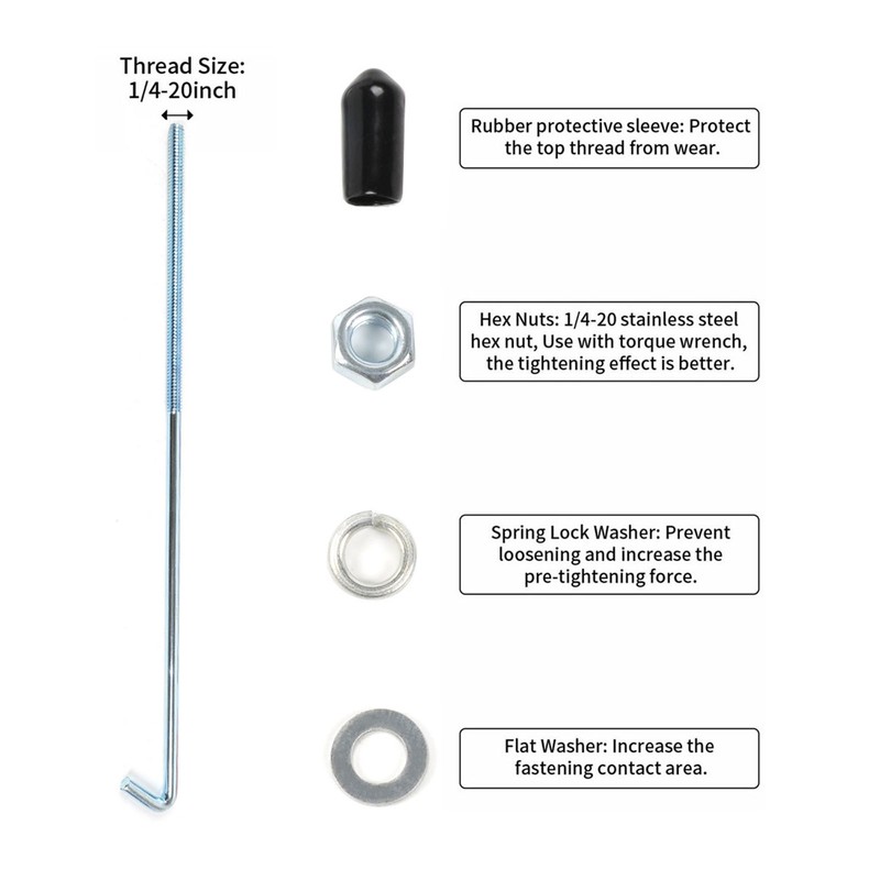 Battery Tie Down Heavy Duty Rustproof Battery Tie Down Bracket