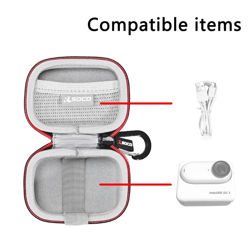 RLSOCO Carrying Case for Insta360 GO 3S/GO 3 4K Tiny