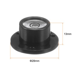 sourcing map Round Bubble Level 28x13mm Mini Circular Bullseye Spirit Levels for Leveling Camera Tripod Telescope Workshop Turntable Pictures Frame, White