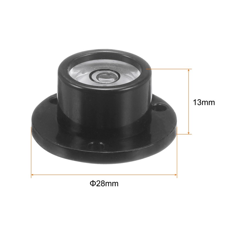 sourcing map Round Bubble Level 28x13mm Mini Circular Bullseye Spirit