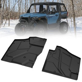 POKIAUTO TPE Floor Mat for Polaris Xpedition XP5/ ADV5 2024+, Front Rubber Floor Mat All Weather Protection Slush Liner for Polaris Xpedition XP 5/ ADV 5 2024+ Accessories (3PCS)