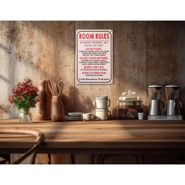Funny Metal Tin Signs For Teen Girls & Boys Room Decor - 8x12 Inch Gaming & Man Cave Accessories