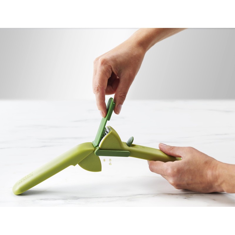 Joseph Joseph Duo Easy-Clean Garlic Press, Green