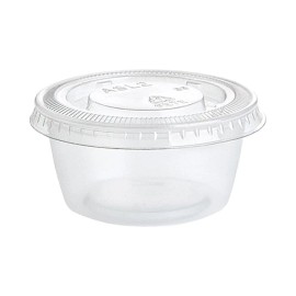 Premier Stylz 2 oz Gelatin Shot Glasses with Lids 25 Ct Plastic Clear Party Shots