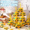 12 Set School Party Favor Gift Supplies School Bus Cups