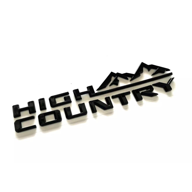 Gloss Black 19-24 Tahoe Silverado High Country Tailgate Letter Logo