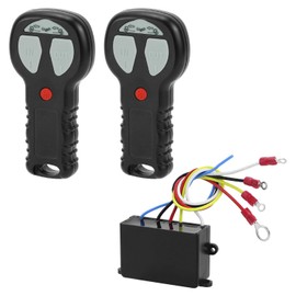 QWORK Wireless Winch Remote Control Kit IP68 Waterproof DC12-100V, Control Winches up to 20,000 lbs, Compatible with Truck, Jeep, ATV, SUV