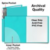Dunwell 11x14 Portfolio Binder Folder (Aqua, Vertical) - Binder with