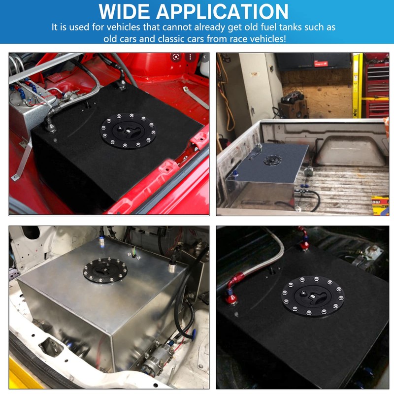 Donpida 15 Gallon Fuel Cell Aluminum Polished with Cap Level