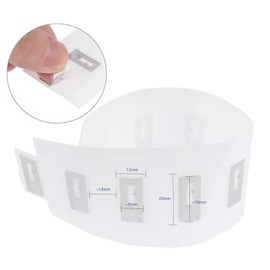 Blank NFC Stickers, NTAG215, 20x12mm (Approximately 0.79x0.47 Inch) Rewritable Tag Programmable RFID Tags, 504 Bytes Memory, Compatible with NFC Enabled Devices