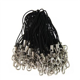 YINKE Strap Lobster Claw Clasp, Accessory Parts with Hooks, Single Marc Uses, USB Drive, Handmade, DIY Hardware, 100 Pieces, Black