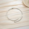 WOWORAMA Silver Chunky Cuff Choker Necklace for Women Teardrop Collar