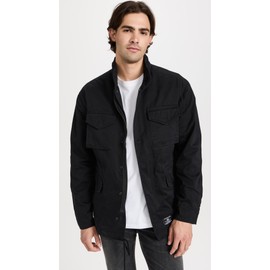 Alpha Industries Men's M-65 Mod Field Coat Gen II, Black, L