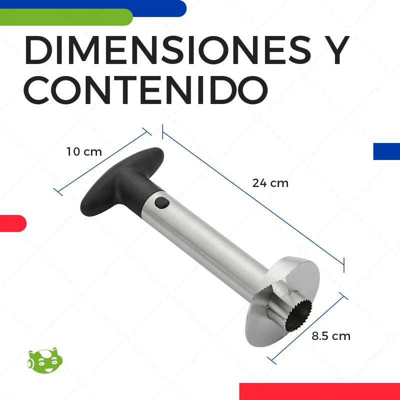 Descorazonador de Piña de Acero Inoxidable Cortador y Extractor de