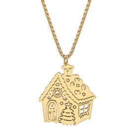 DOWAY - Collar con colgante de aleación esmaltada, diseño de muñeco de nieve, para mujeres y niñas, Esmalte, Arenisca