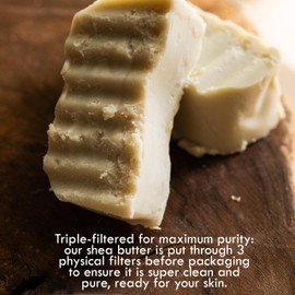 Raw Shea Butter - 100% Pure African Shea Butter for Hair and Body | Unrefined Moisturizer for Dry Skin, DIY Lip Balm, Body Butter, Lotion Bar, and Soap - 8 oz Jar