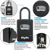 Diyife Key Box with Shackle, Wall Mounted, Key Safe for