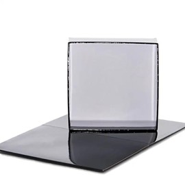 Paper Mart Gift Boxes for Presents, Black Box Bottom Only, 6 x 6 x 6 Inch Gloss Finish Box Base, Bulk Pack of 25 Christmas Gift Boxes