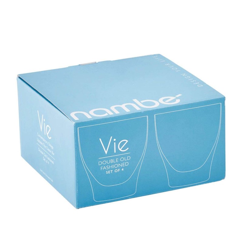 Nambe Vie Double Old Fashioned Glasses (Set of 4)
