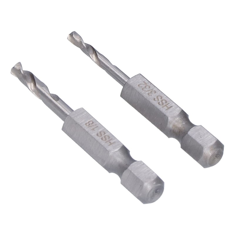 KIMISS 5 Pcs High Speed Steel Hex Shank Drill Bits