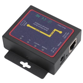 RJ45 to RS232 Serial Network Adapter, Ethernet Converter Bi Directional Transfer, Support 300bps to 230400bps, and Reliable, for WIN7, for WIN8, for WIN10 (US Plug)