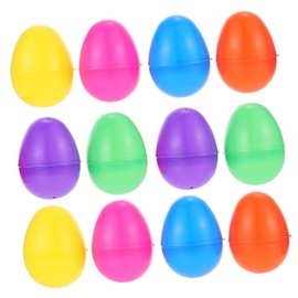 BESPORTBLE 12Pcs Fillable Creative Twisting Egg for Easter Party Favors Plastic Egg Decorations for Holiday Celebrations and Fun Activities