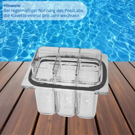 Cuvette for PoolLab 2.0, Replacement Cuvette for PoolLab 2.0 with Seal