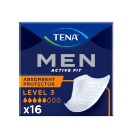TENA MEN LEVEL 3 PADS FOR MEN ABSORBENT PROTECTOR - (16 PACK)