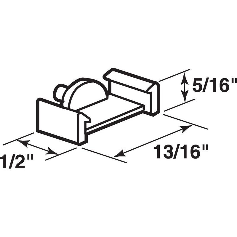 Prime-Line L 5839 Clear Plastic Window Grid Retainer Clips (6