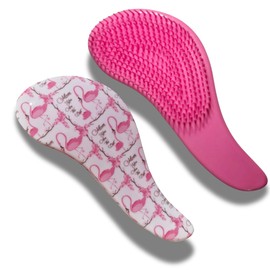 Hair Detangler Brush Hair Detangler Brush Soft Bristle Hair Brush Travel Hair Brush Gift (Pink Flamingo, Small)