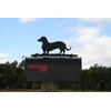 Pet Companion Dog Breed Style Metal Mailbox Topper (Dachshund Wiener