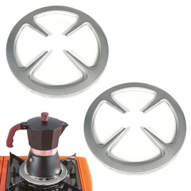 ZAHD 2 Stück Wok Ring Support Universeller Gusseisen Wok Ring Gasherdkreuz Topfträger Gaskocher Gitter Aufsatzringdauerhaft für Gaskocher Espressokocher Kaffeekocher Campingkocher 15cm (Silber2)