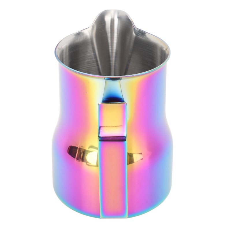Milk Frother Cup 350ml 304 Stainless Steel Pointed Mouth Foaming