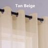 Beige Curtains 72 Inch Length for Bedroom Set of 2