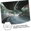 ULTECHNOVO 4 Pack White Raised Road Reflectors Emergency Driveway Markers