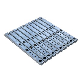 Gedotec Telescopic Drawer Slide 17 mm Telescopic Rail for Drawers | Length: 310 mm | Galvanised Steel | Drawer Runners Partial Extension | Load Capacity 12 kg | 5 Pairs - Slides for Wooden Drawers