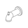Delta Faucet RP73371 Tub Spout, Chrome, 0.5