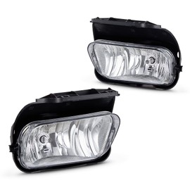 WEZEMLIGHT Fog Light Assembly Replacemen For 2003-2007 Chevy Silverado 2002-2006 Chevy Avalanche Fog Lamp with H10 12V 42W Bulbs OE Style